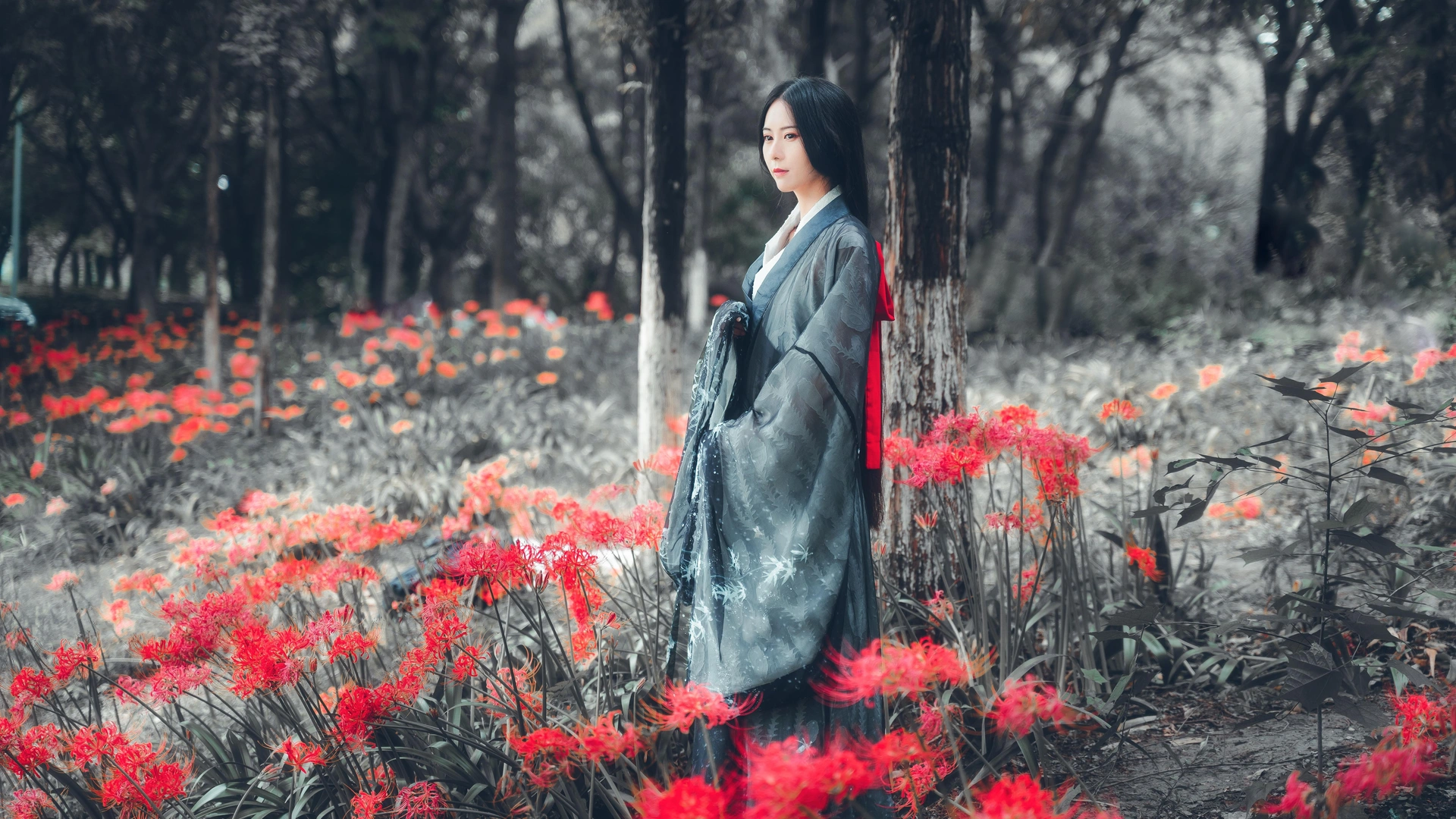 拿相机的执义 - NO.36 汉服古风写真彼岸花 3